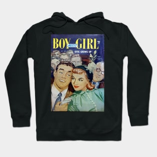 Vintage Romance Comic Book Cover - Boy Meets Girl Hoodie